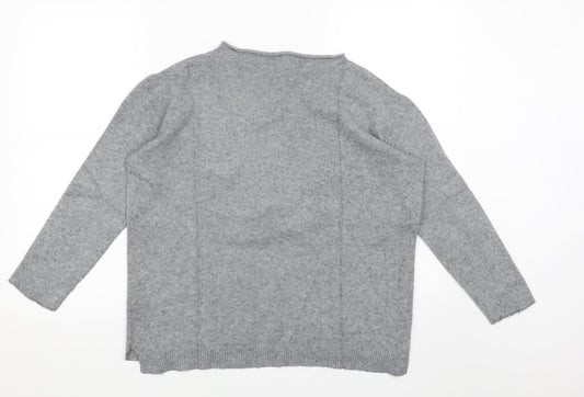 Womens UK Size M Preworn Grey Pullover Jumper