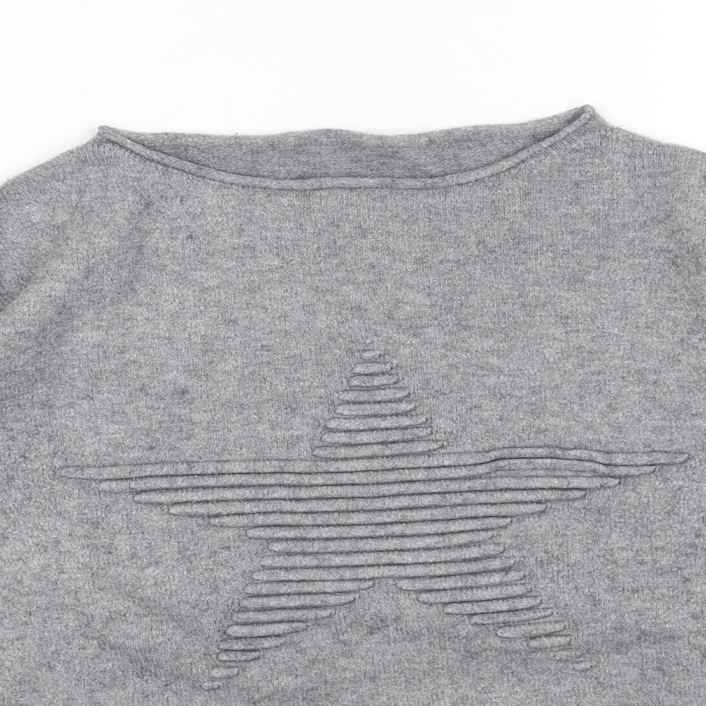 Womens UK Size M Preworn Grey Pullover Jumper