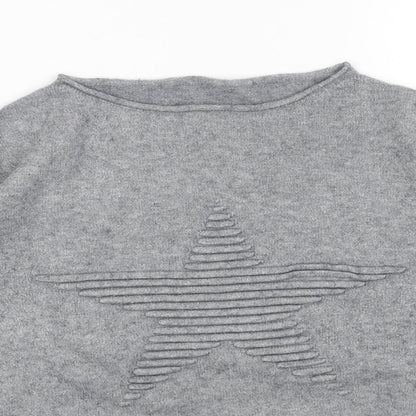 Womens UK Size M Preworn Grey Pullover Jumper