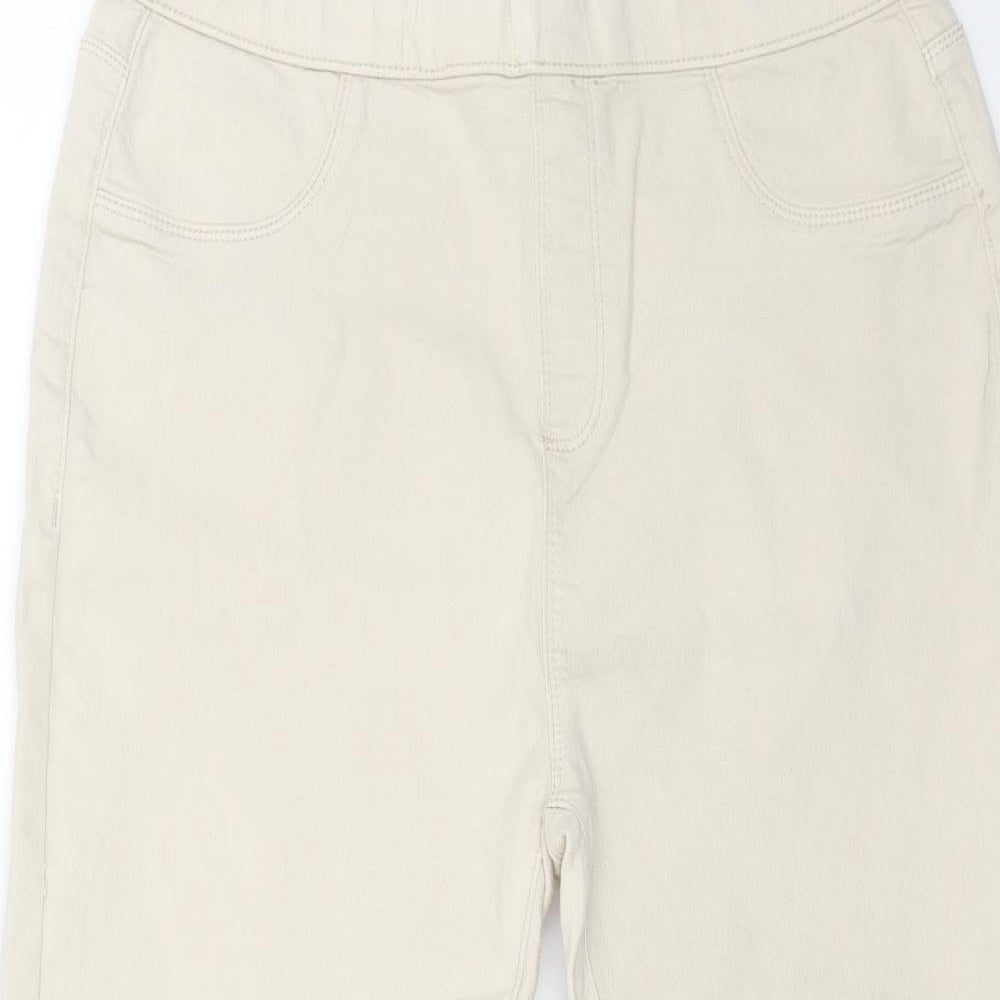 365 Womens Beige Cotton Jegging Jeans Size 14 L20 in Regular