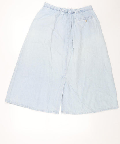Womens UK Size 32 in Preworn Swing Denim Skirt