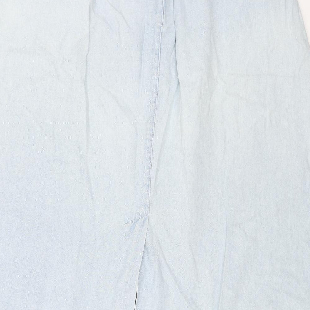 Womens UK Size 32 in Preworn Swing Denim Skirt