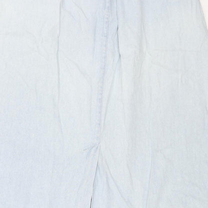 Womens UK Size 32 in Preworn Swing Denim Skirt