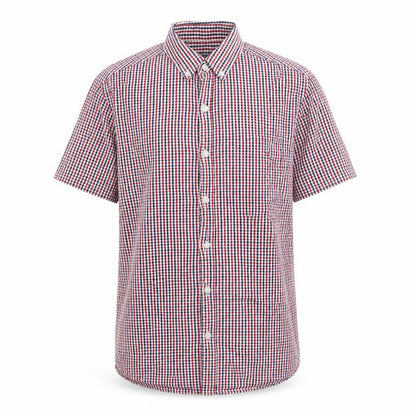 Mens UK Size M Primark Red  Button-Up Short Sleeve Casual Shirt