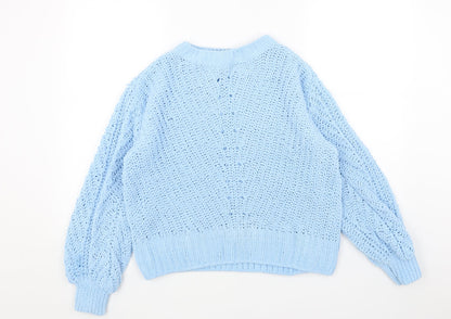 Womens UK Size S H&M Blue Pullover Jumper