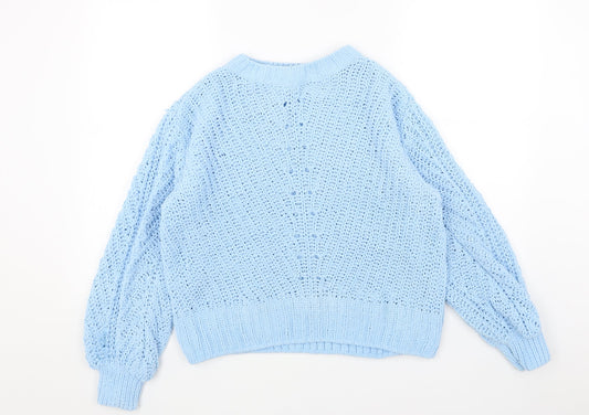 Womens UK Size S H&M Blue Pullover Jumper