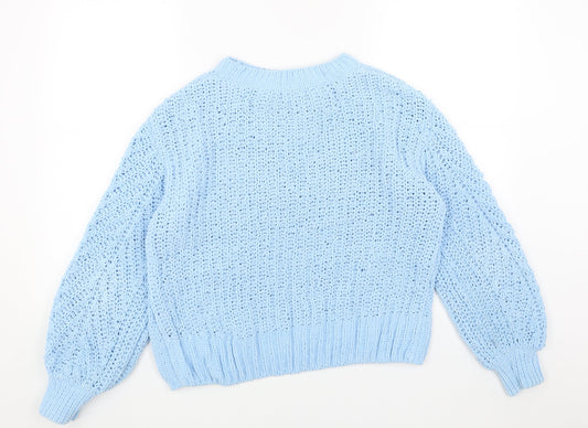 Womens UK Size S H&M Blue Pullover Jumper