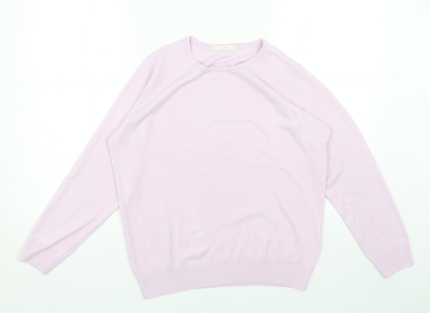 Womens UK Size 14 Marks and Spencer Purple Pullover Jumper
