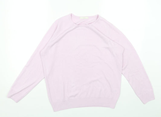 Womens UK Size 14 Marks and Spencer Purple Pullover Jumper