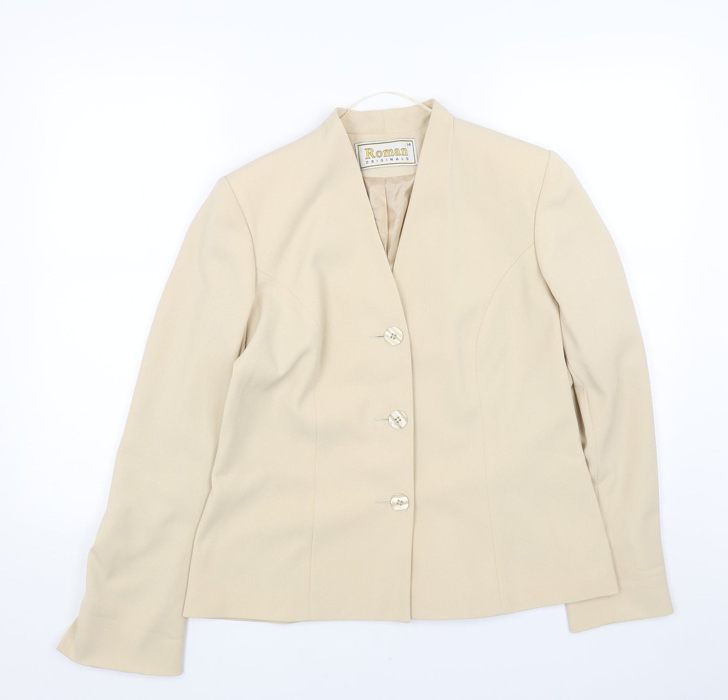 Womens UK Size 14 Roman Beige Jacket