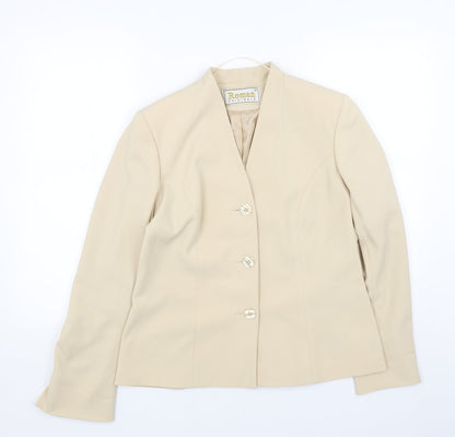 Womens UK Size 14 Roman Beige Jacket