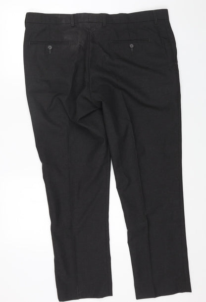 Mens UK Size 40 in Williams Regular Fit  Grey Trousers