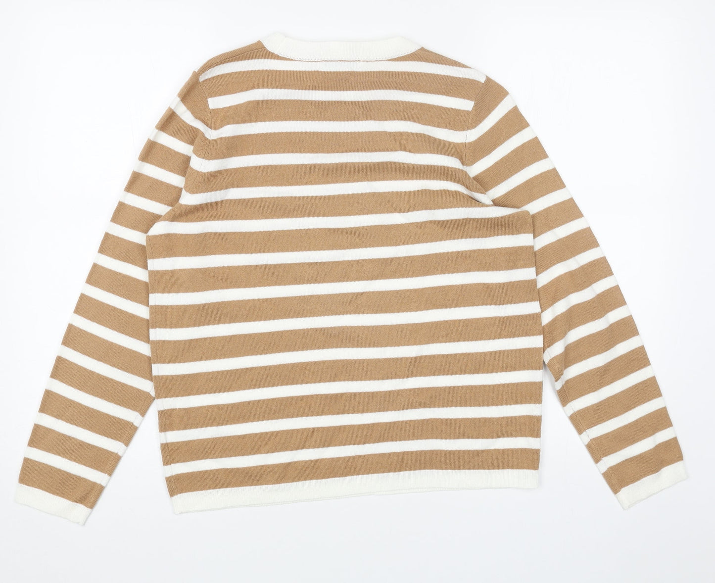 Womens UK Size 12 Marks and Spencer Beige Pullover Jumper