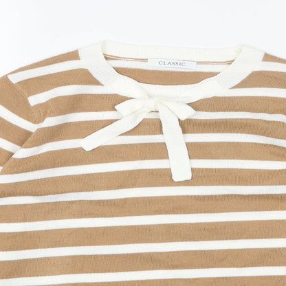 Womens UK Size 12 Marks and Spencer Beige Pullover Jumper