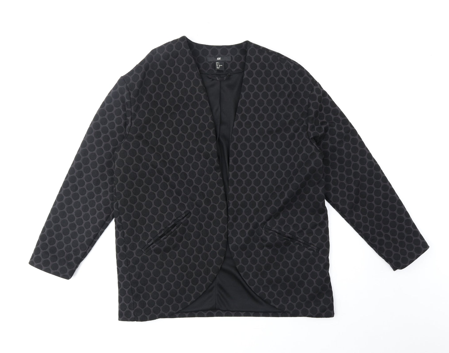 Womens UK Size S H&M Black Jacket