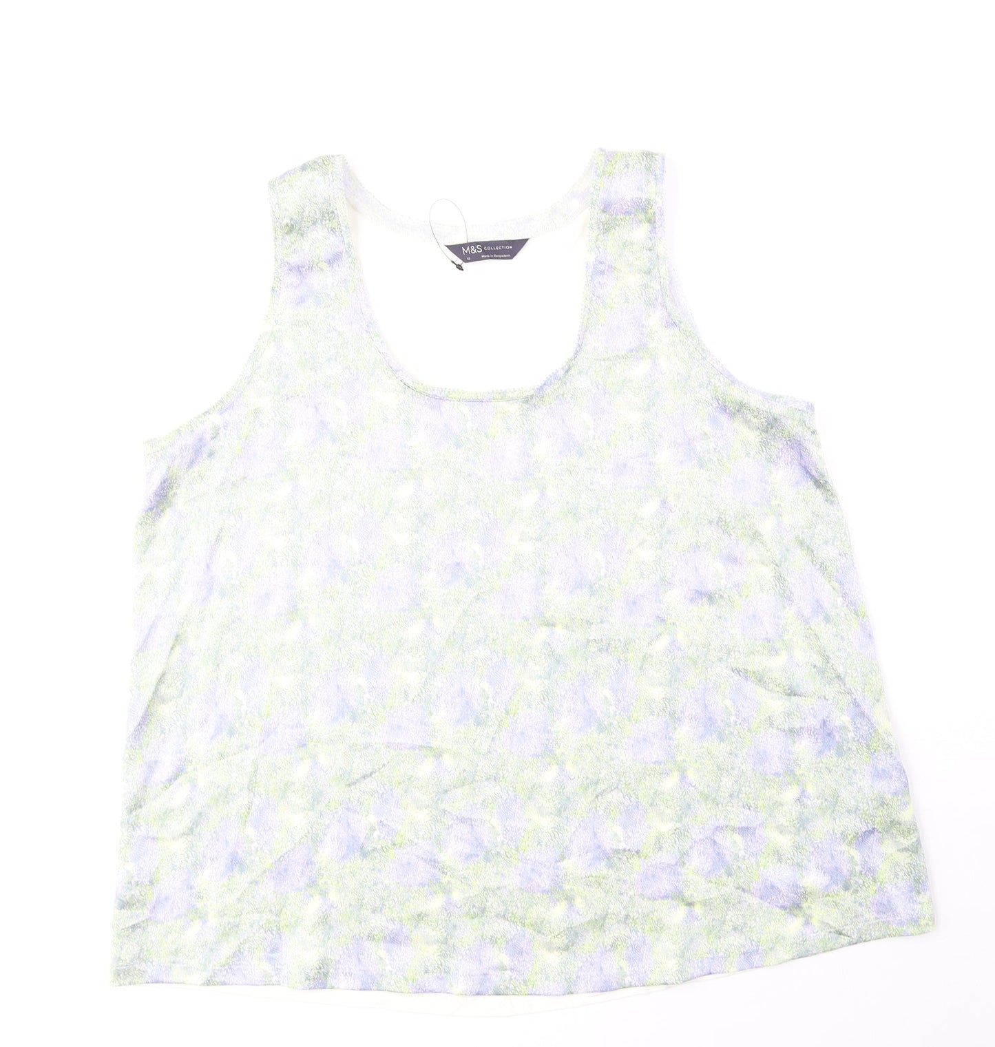Womens UK Size 12 Marks and Spencer Green Basic Tank