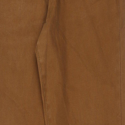 Hammond & Co Mens Brown Cotton Straight Jeans Size 36 in Regular Button