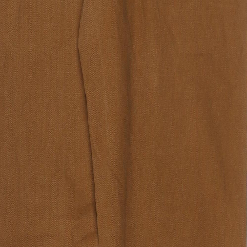 Hammond & Co Mens Brown Cotton Straight Jeans Size 36 in Regular Button