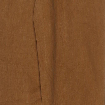 Hammond & Co Mens Brown Cotton Straight Jeans Size 36 in Regular Button