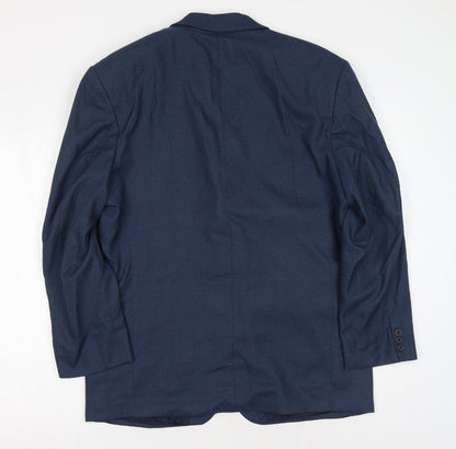 Mens UK Size 42 Preworn Regular Blue Suit Jacket