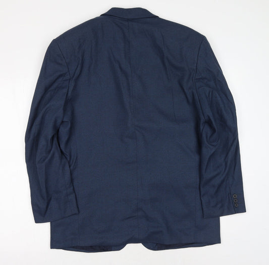 Mens UK Size 42 Preworn Regular Blue Suit Jacket