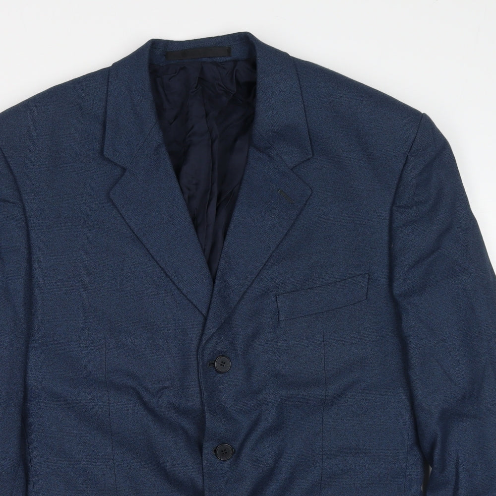 Mens UK Size 42 Preworn Regular Blue Suit Jacket