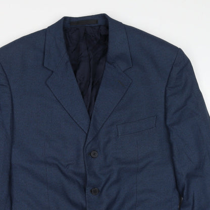 Mens UK Size 42 Preworn Regular Blue Suit Jacket