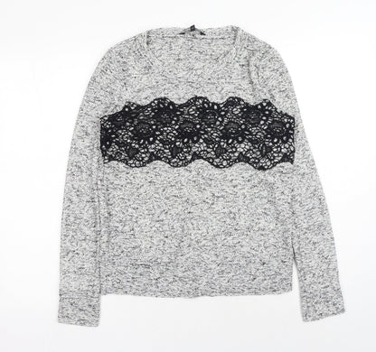 Womens UK Size 6 NEXT Grey Pullover Jumper