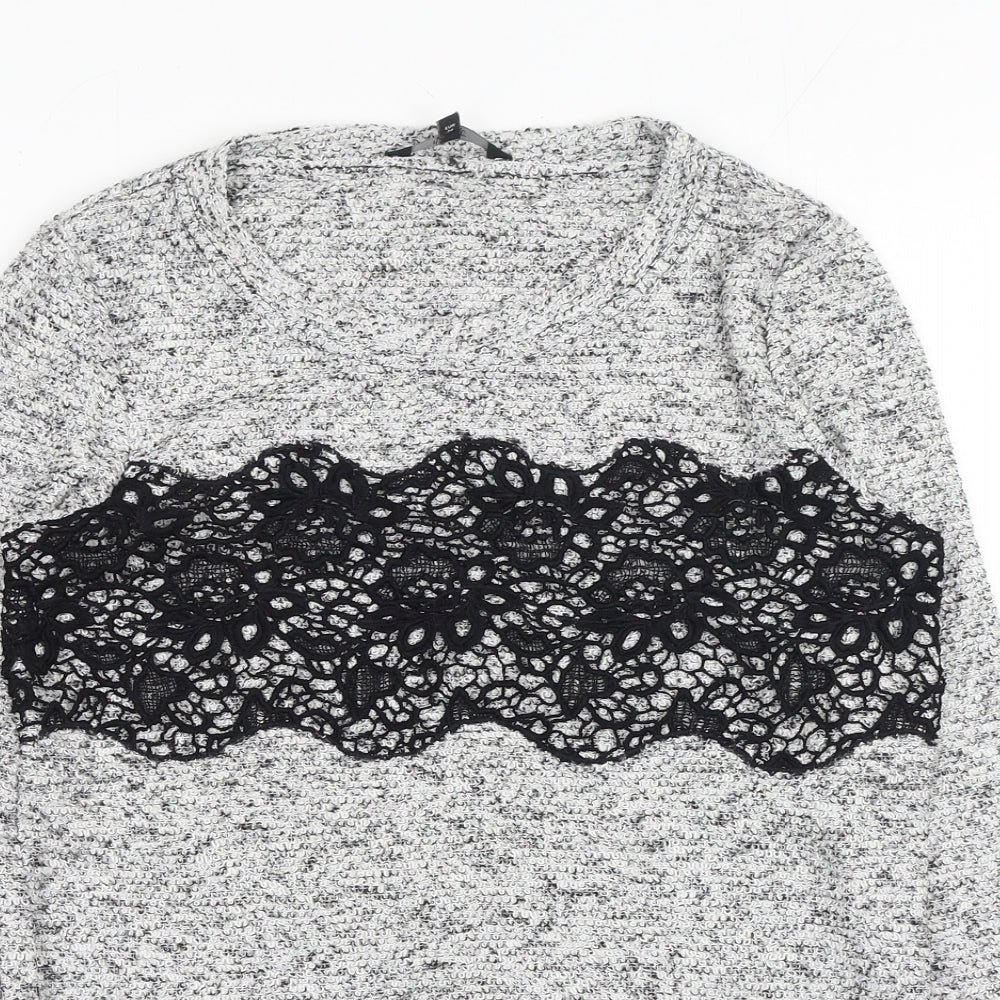 Womens UK Size 6 NEXT Grey Pullover Jumper