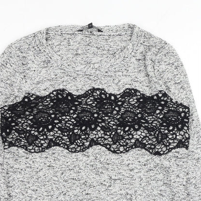 Womens UK Size 6 NEXT Grey Pullover Jumper