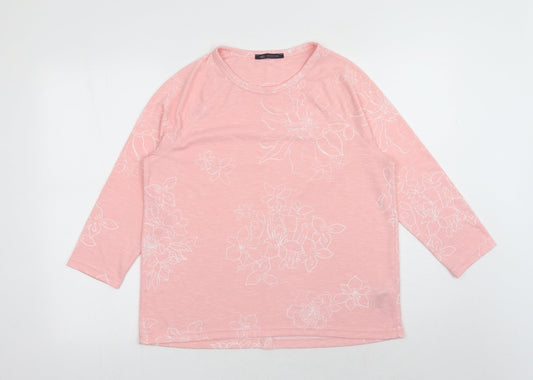 Womens UK Size 14 Marks and Spencer Pink Basic Blouse