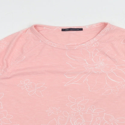 Womens UK Size 14 Marks and Spencer Pink Basic Blouse