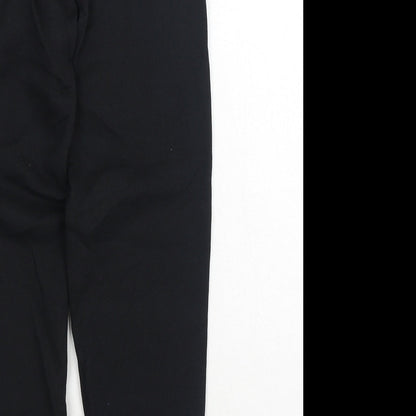 Preworn Boys Black Cotton Sweatpants Trousers Size 9-10 Years Regular Drawstring