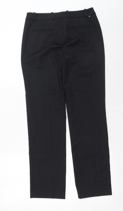 Brook Taverner Womens Black Polyester Dress Pants Trousers Size 30 in Regular Hook & Eye