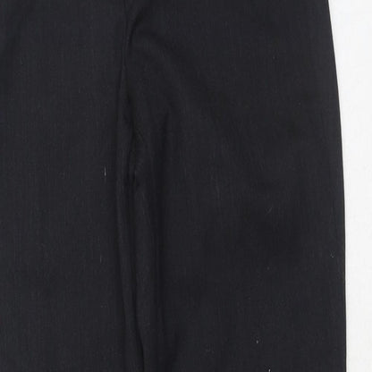 Brook Taverner Womens Black Polyester Dress Pants Trousers Size 30 in Regular Hook & Eye