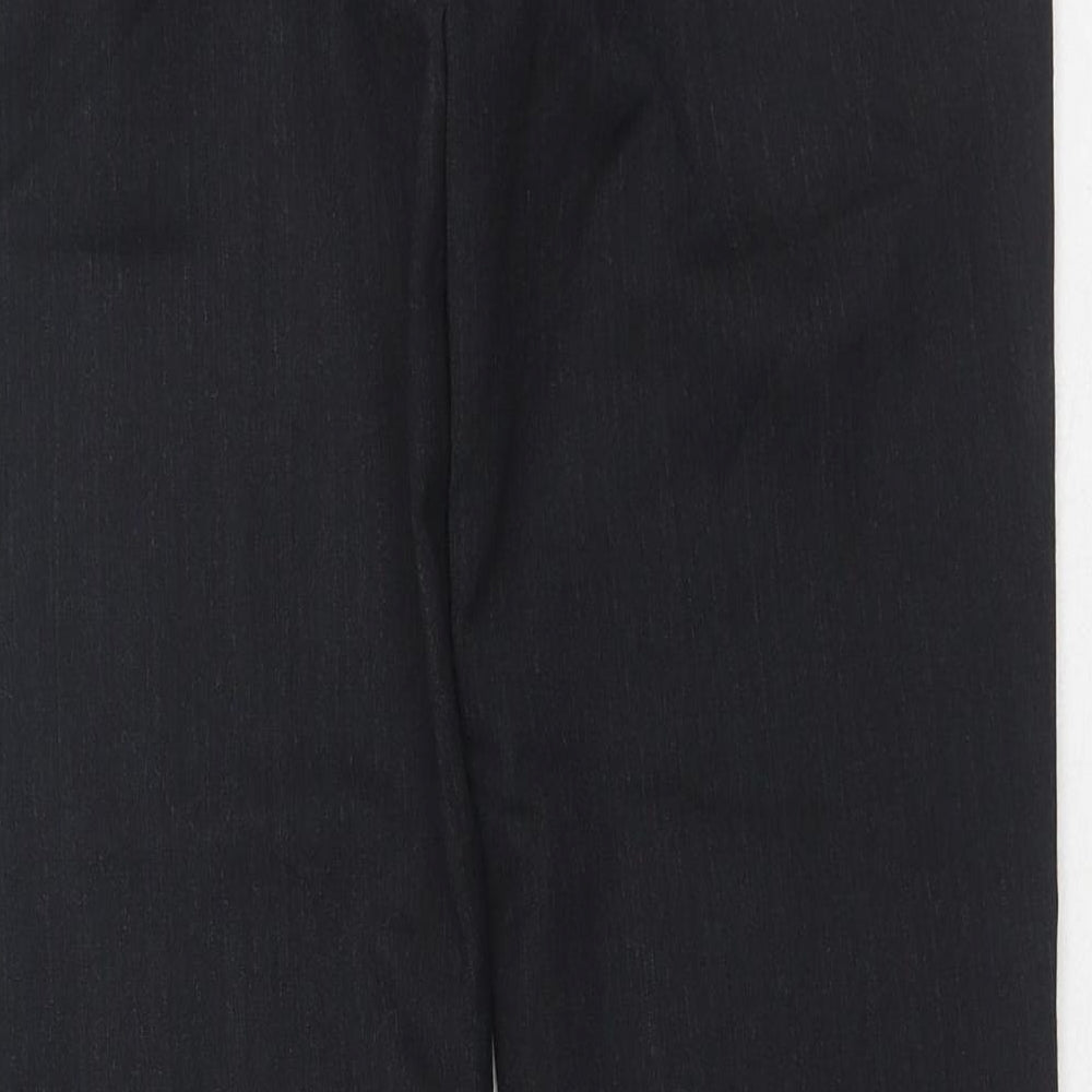Brook Taverner Womens Black Polyester Dress Pants Trousers Size 30 in Regular Hook & Eye
