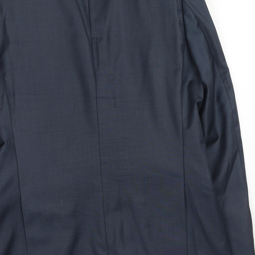 Mens UK Size 40 Simon Carter Regular Blue Suit Jacket