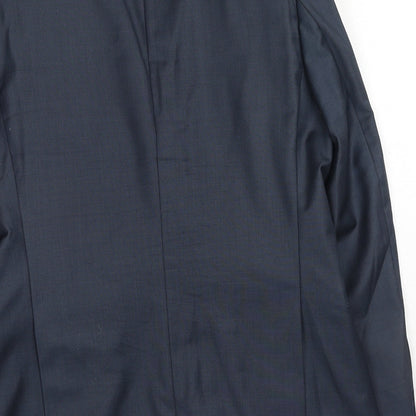 Mens UK Size 40 Simon Carter Regular Blue Suit Jacket