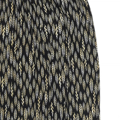 Womens UK Size M Preworn Regular Fit  Black Trousers