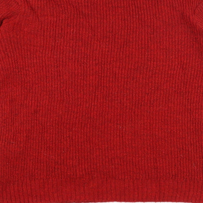 Primark Womens Purple Round Neck Acrylic Pullover Jumper Size M