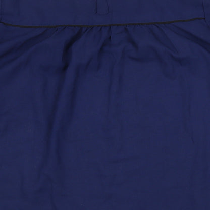 Womens UK Size 10 H&M Blue Basic Blouse