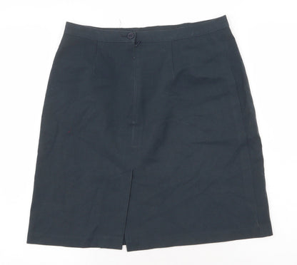 Nimbus Womens Grey Viscose Straight & Pencil Skirt Size 30 in Zip
