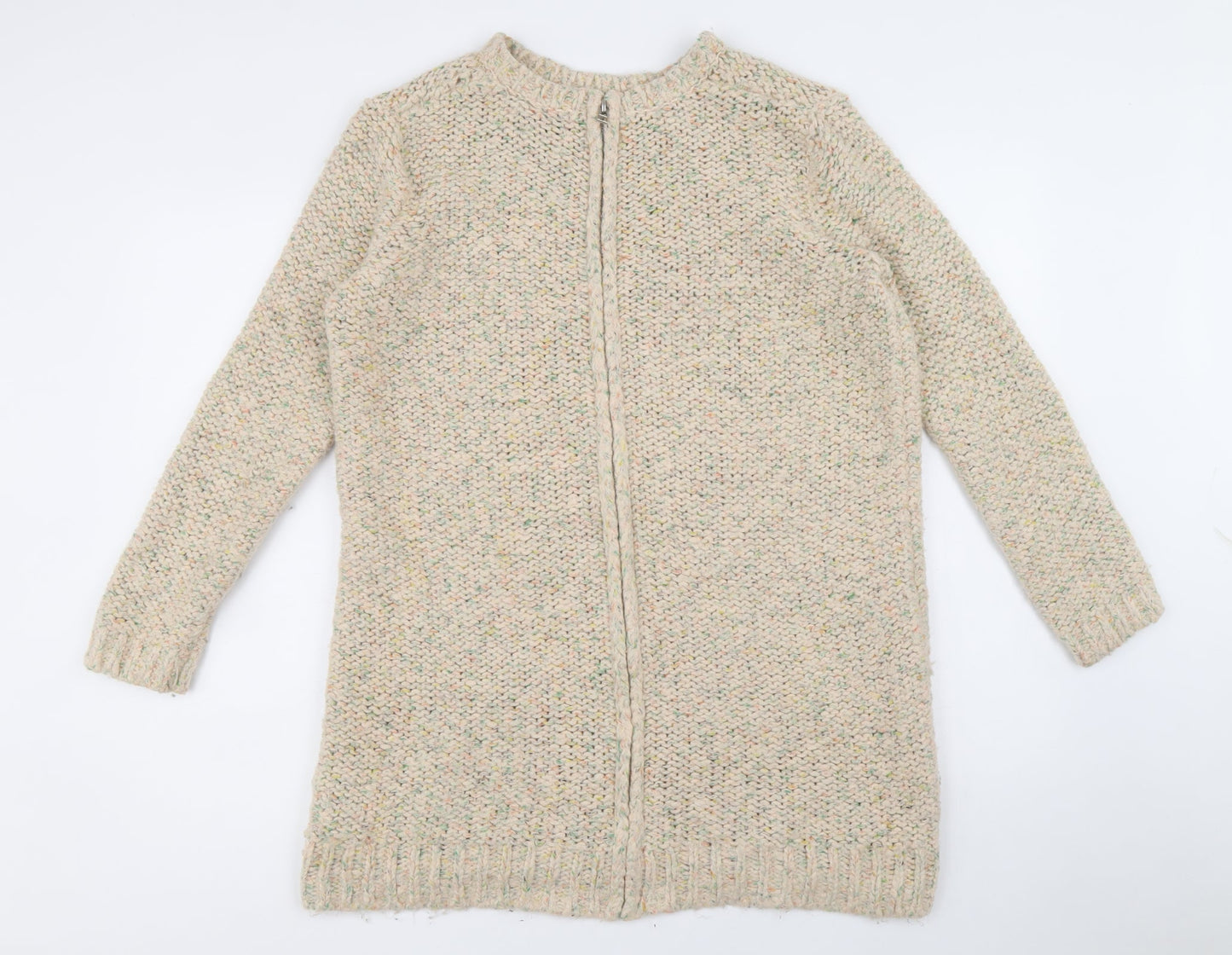 Womens UK Size 8 Topshop Multicoloured Full Zip Jumper