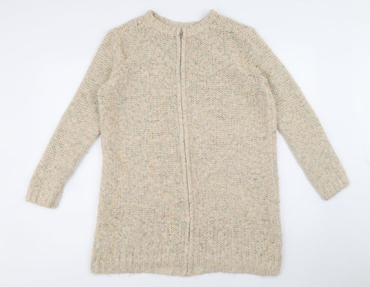 Womens UK Size 8 Topshop Multicoloured Full Zip Jumper