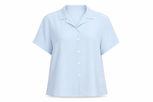 Womens UK Size 18 Anna Morelle Blue Basic Button-Up