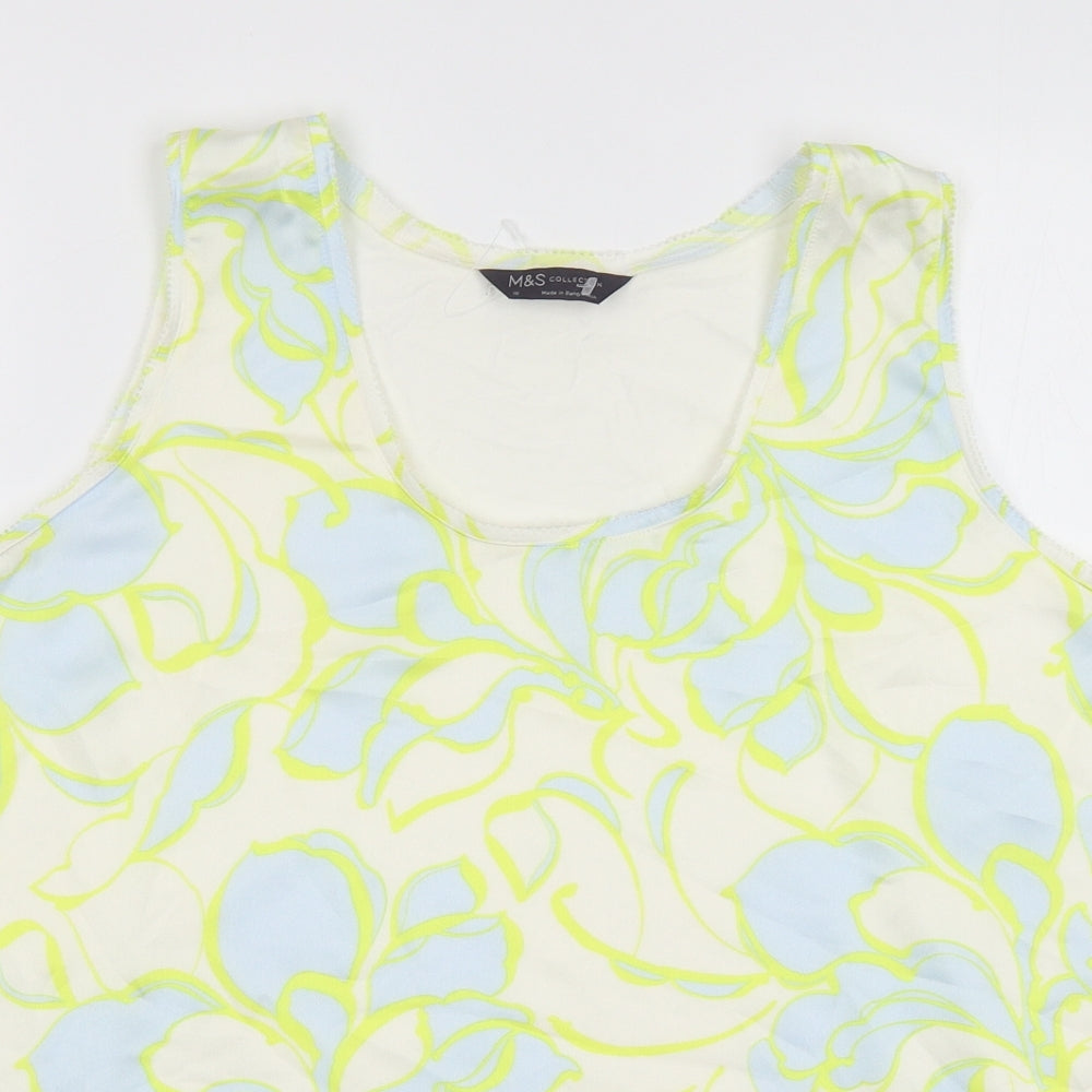 Womens UK Size 18 Marks and Spencer White Basic Tank