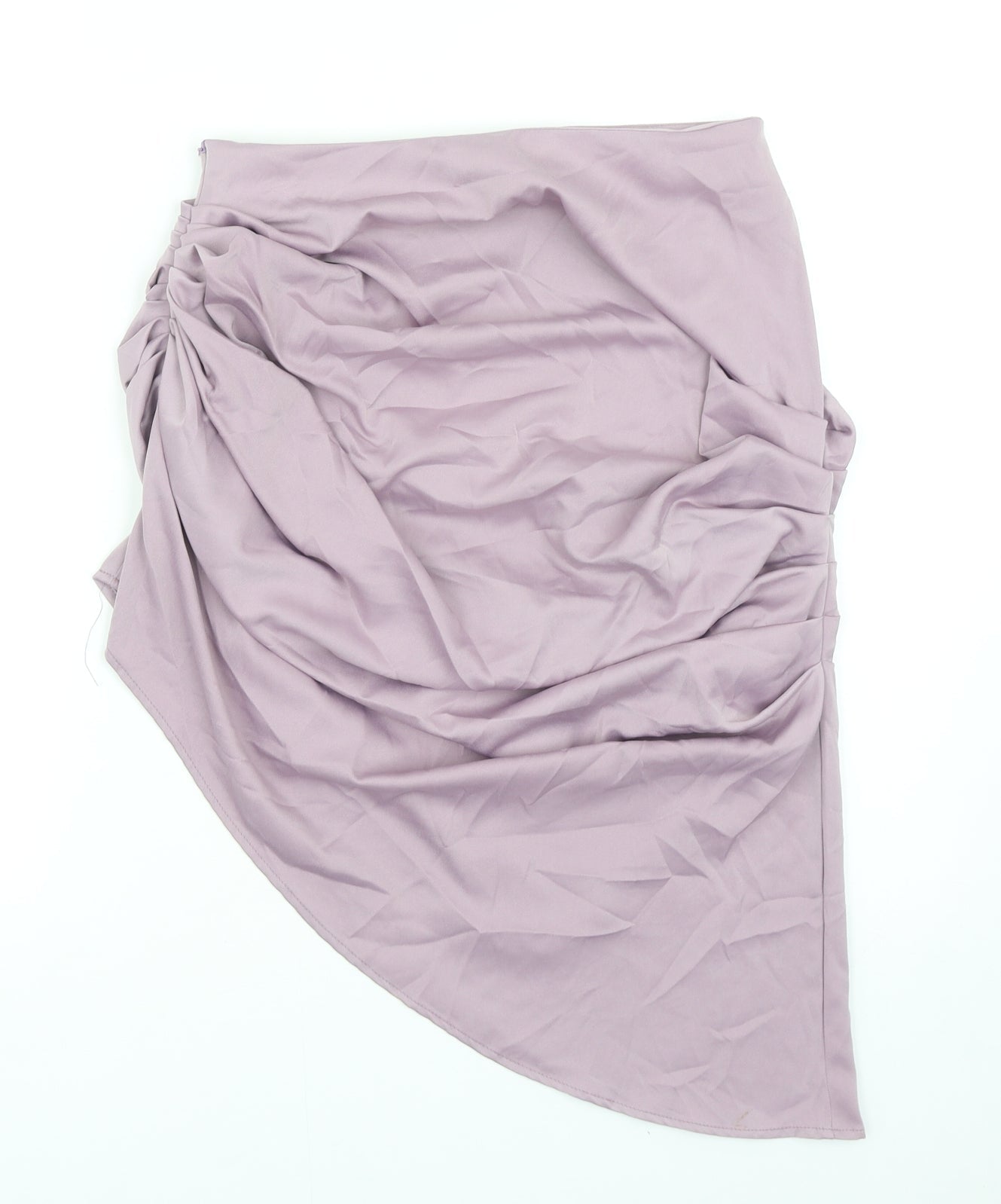Boohoo Womens Purple Polyester Tulip Skirt Size 10 Zip