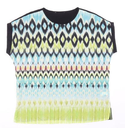 TU Womens Multicoloured Viscose Basic T-Shirt Size 18 Round Neck