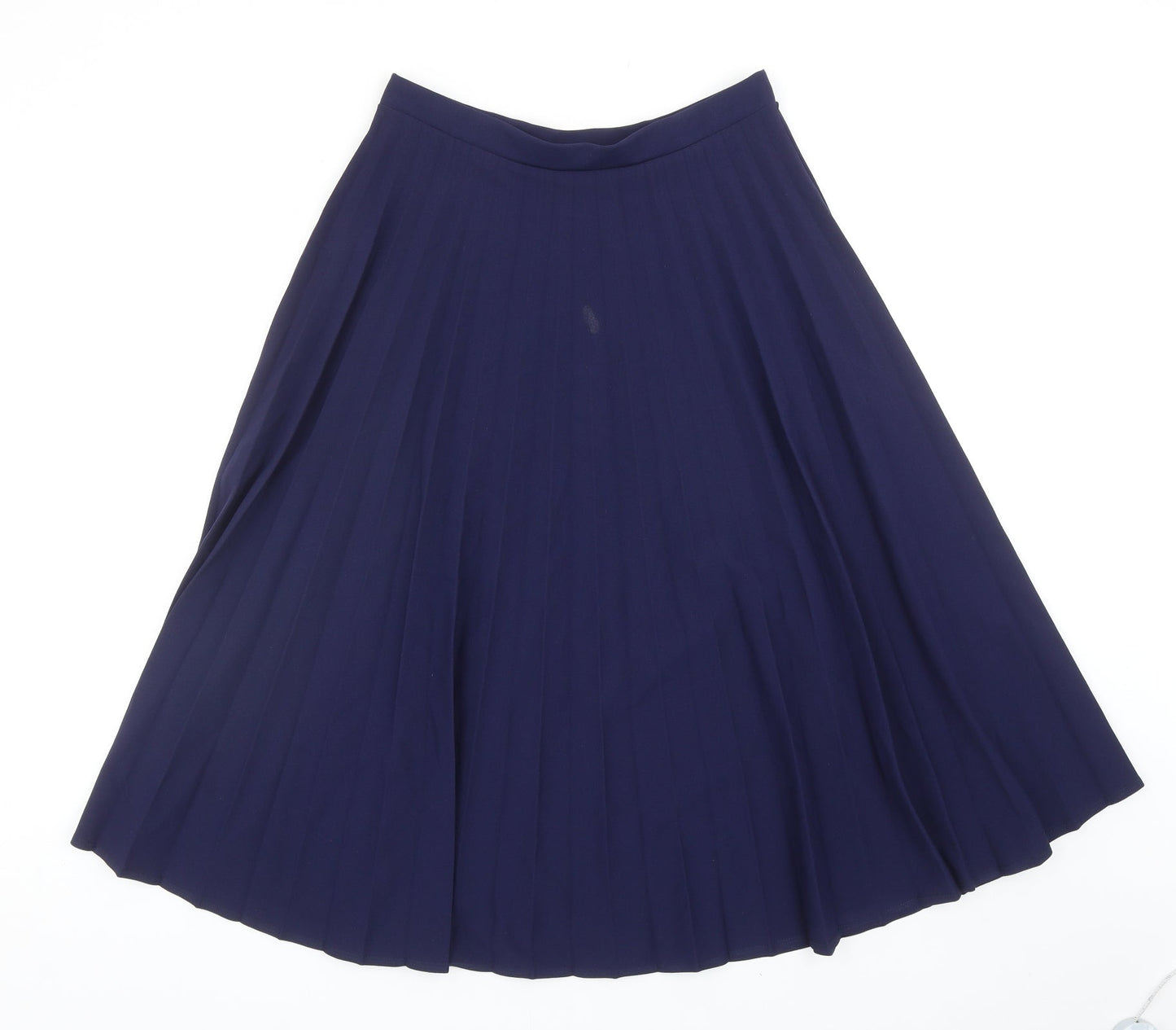 Alexara Womens Blue Polyester Pleated Skirt Size M