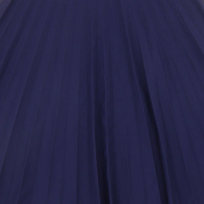 Alexara Womens Blue Polyester Pleated Skirt Size M